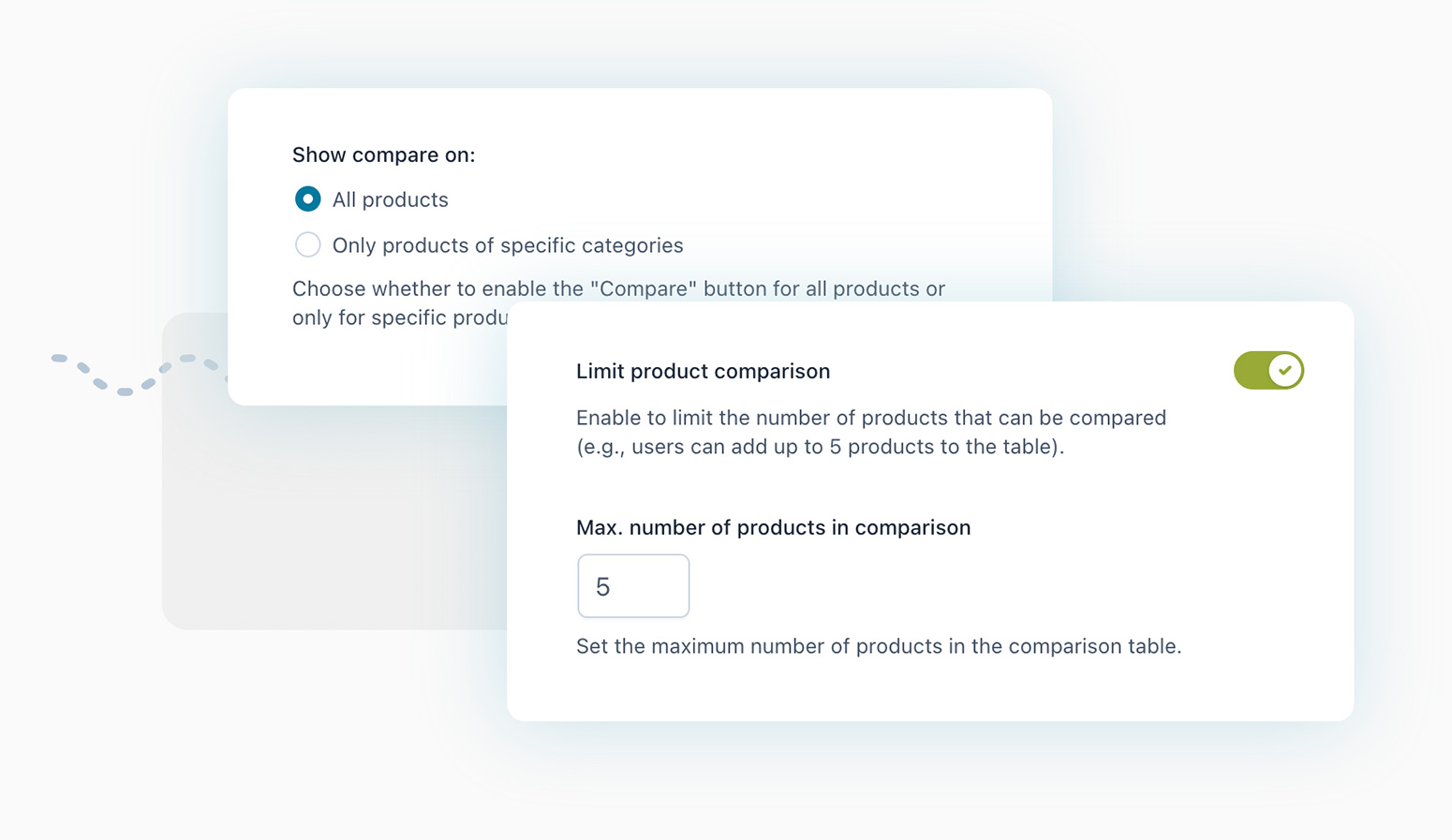 Comparison restrictions