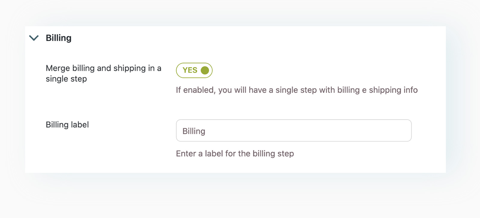 Multi Step Checkout Merge billing and shipping