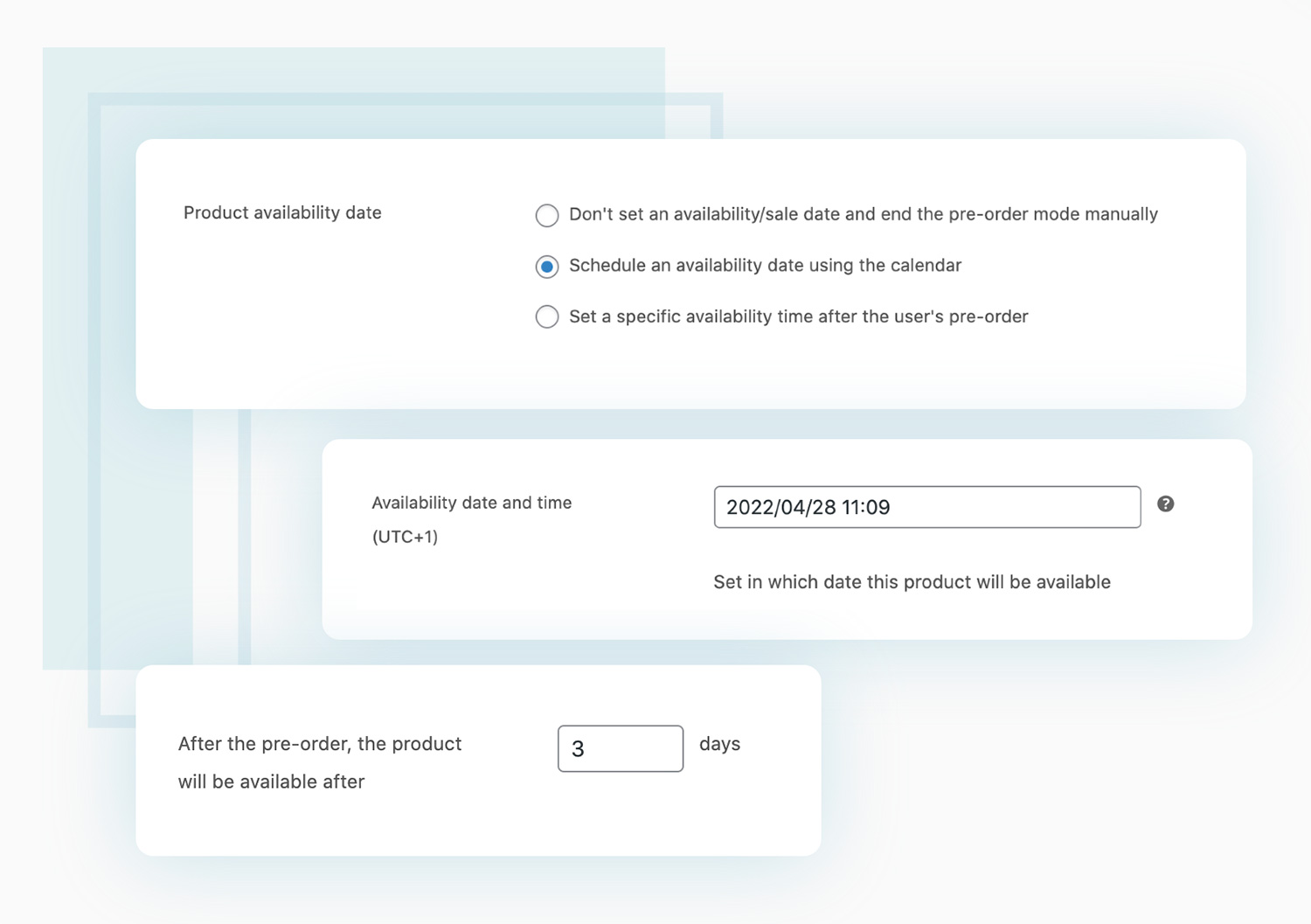 Easy management for pre-order products