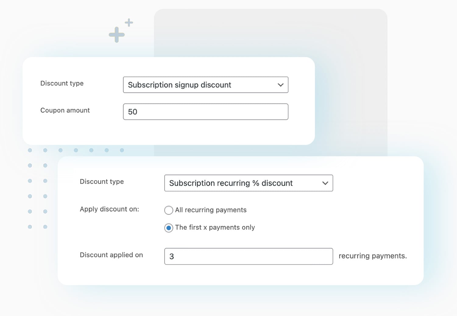 Subscription coupon discount