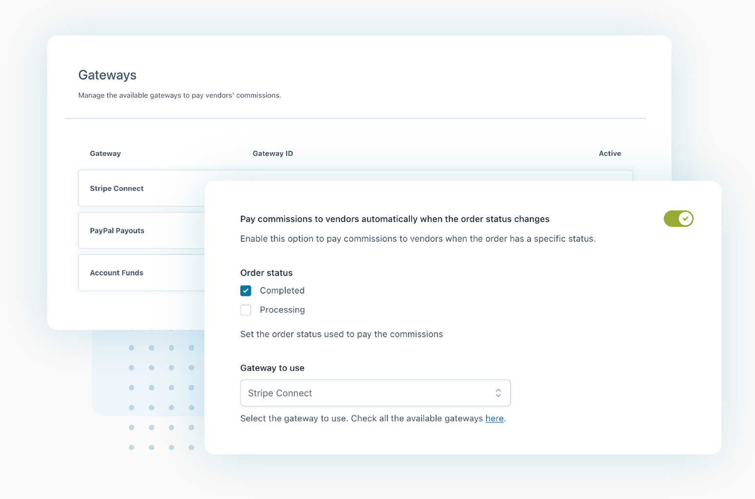 Pay commissions automatically