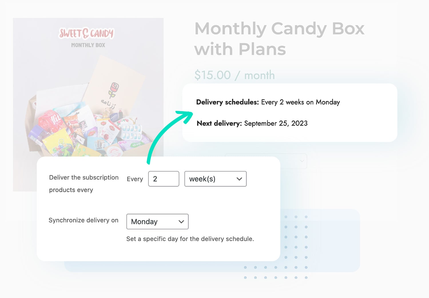 Synchronize subscription product deliveries