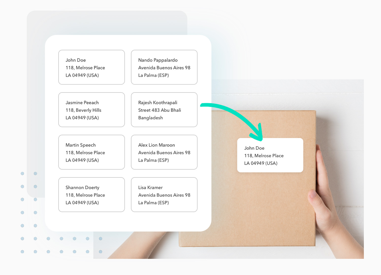Printable delivery list for subscription products