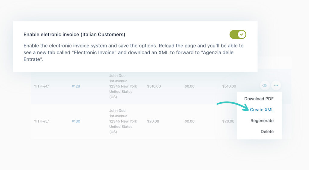 Italian electronic invoicing