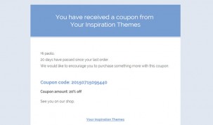 "Template 1" email template