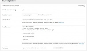 Email - On user registration