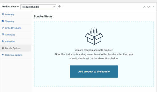 Add products to the bundle (1/2)