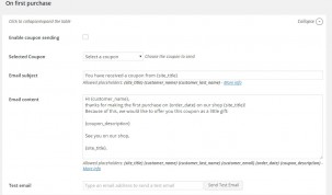 Email - on first purchase