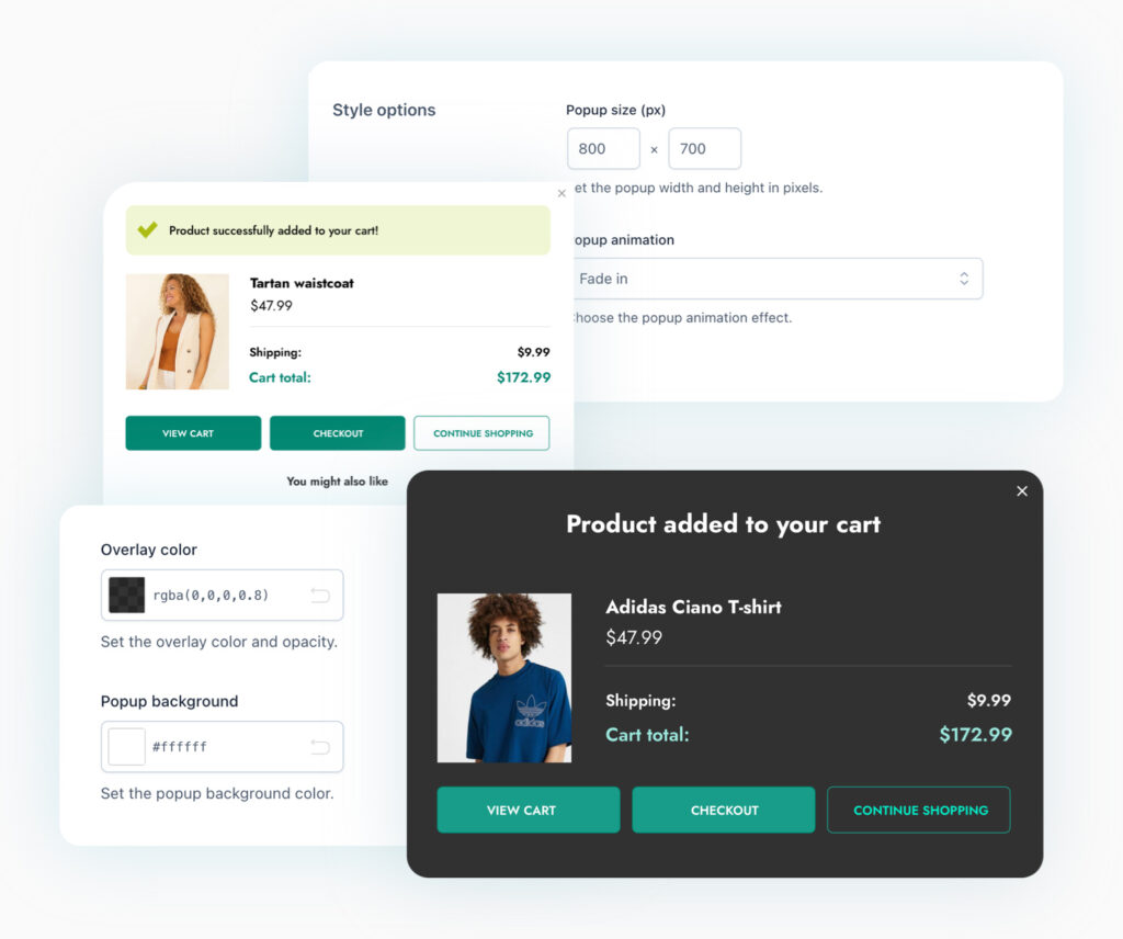 Customize popup appearance