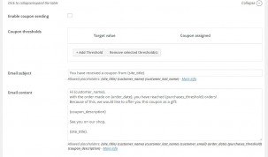 Email - On specific purchase threshold