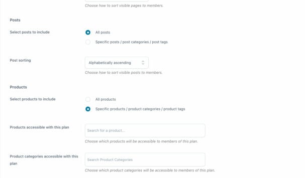 Membership plan details (2/2)