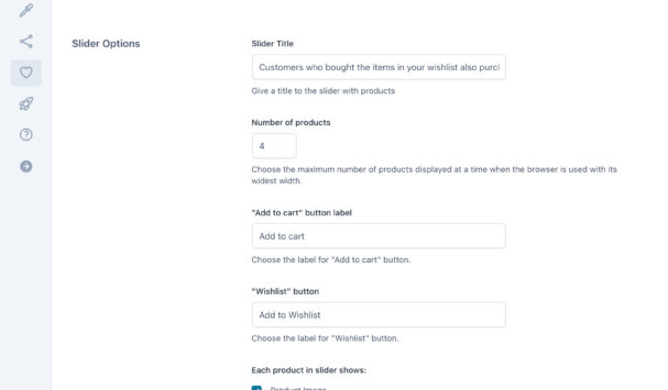 Integration with YITH Wishlist - options