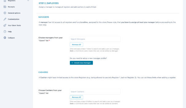 Store creation (3/4) - Employees