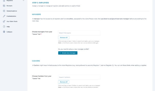 Store creation (3/4) - Employees