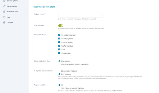 Store creation (4/4) - Registers