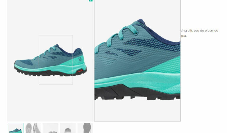 Zoom box on the right side