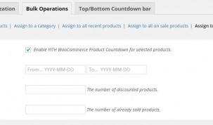 Bulk operations for featured products
