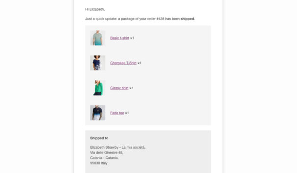 Email notification on status changed