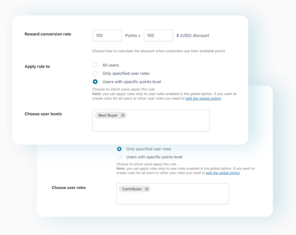 Tassi di conversione diversi per utente