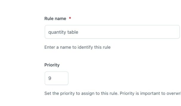 Rule general options