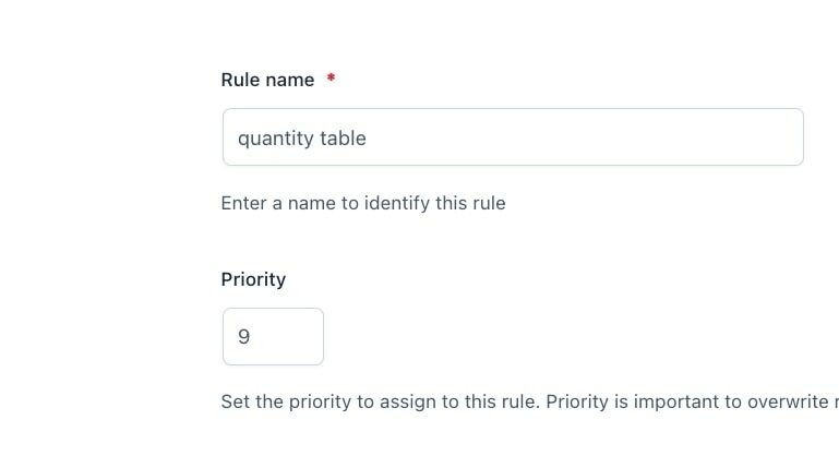 Rule general options