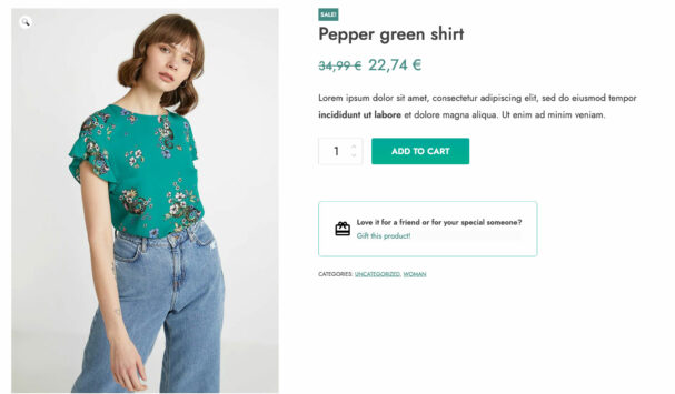 Gift this product option