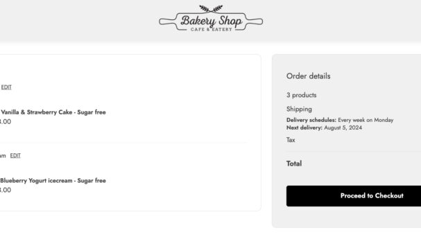 Subscription box - Cart