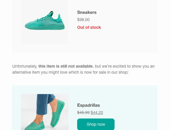 Customer email - promotional email