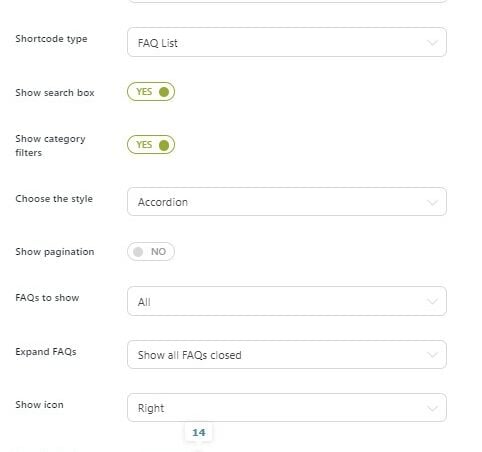 Shortcode creation - FAQ List