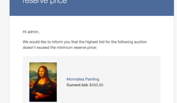 Reserve price not exceeded