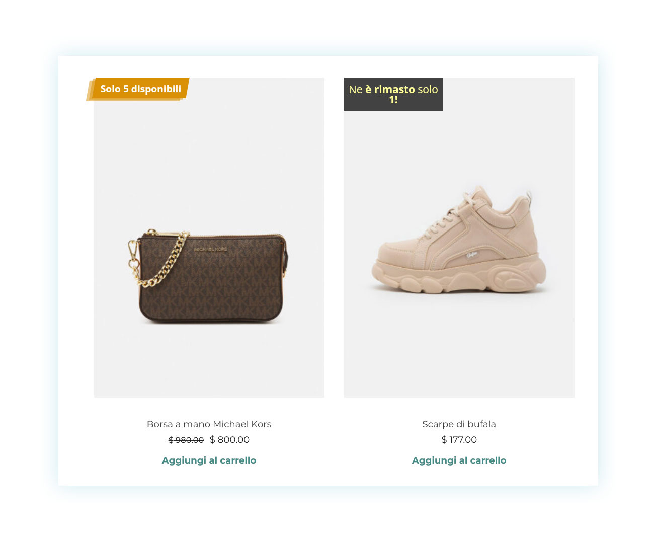 Badge per numero limitato di prodotti