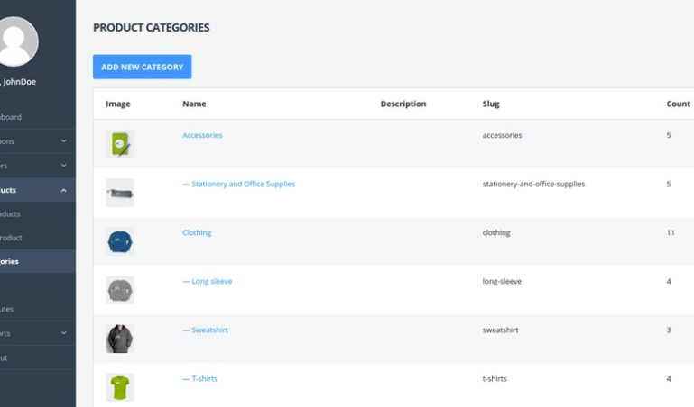 All product categories