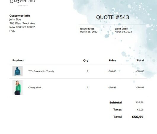 PDF with custom template