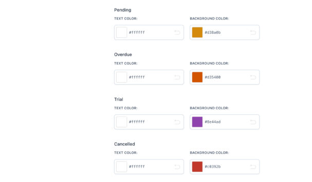 Customization - Subscription statuses