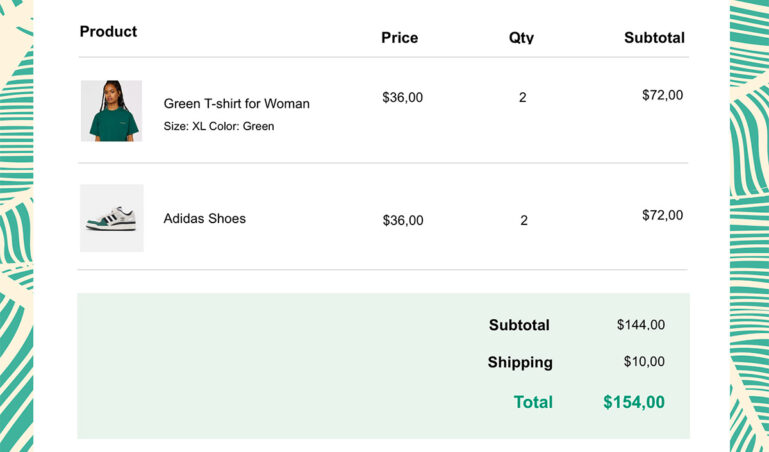 PDF with custom template