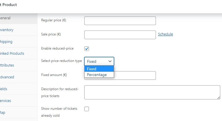 Reduced-price tickets